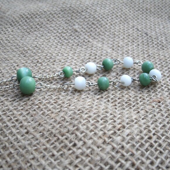 Handmade Celtic Crucifix Rosary Cats Eye Beads - Picture 11 of 12